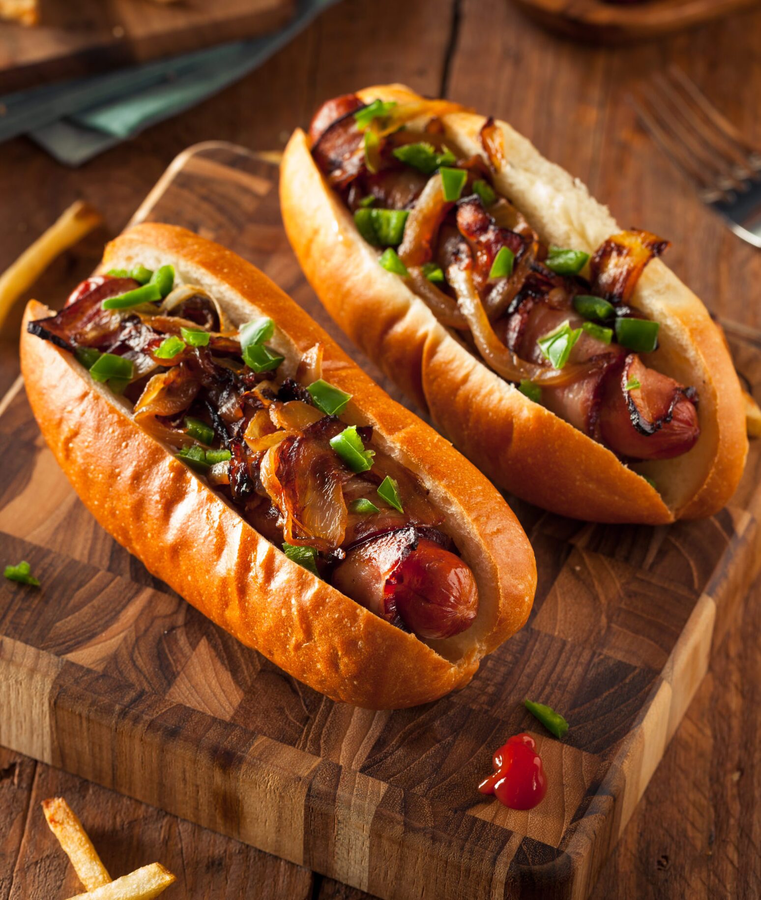 Homemade Bacon Wrapped Hot Dogs